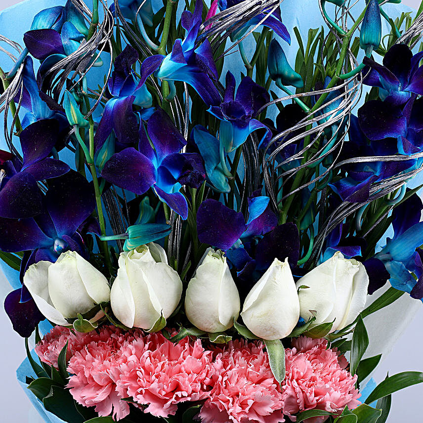 Buy/Send Mesmerising Orchids & Mixed Flowers Bouquet Online- FNP