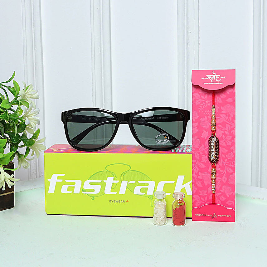 Capsule Rakhi & Fastrack Mens Sunglasses