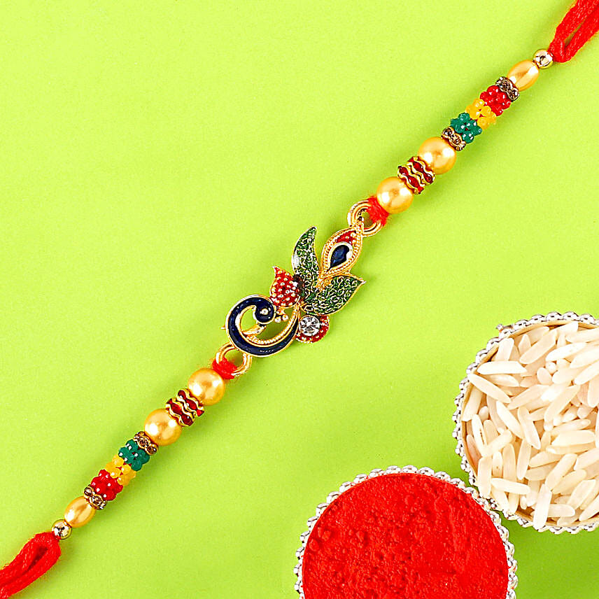 Alluring Peacock Rakhi