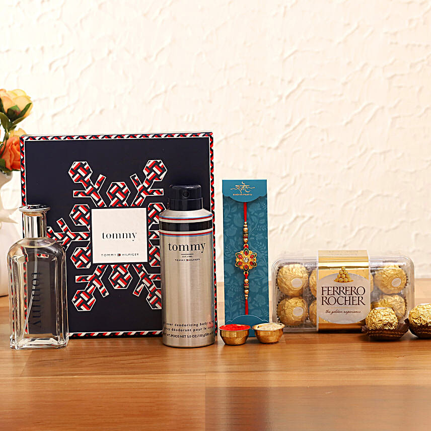 Ethnic Rakhi & Tommy Hilfiger New Holiday Set Hamper