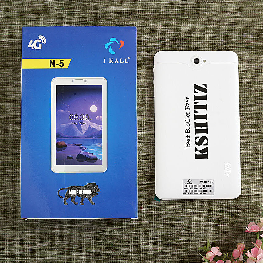 Personalised I Kall N5 4G Calling White Tablet:Personalised Electronic Gadgets