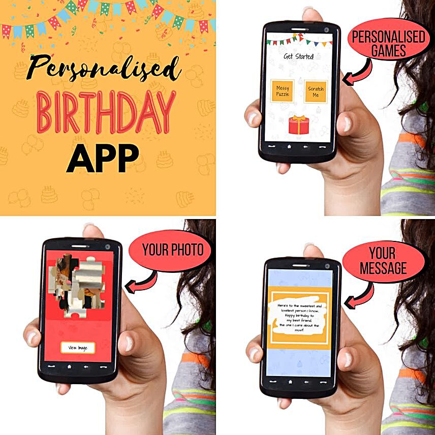 Customised Mobile App For Birthday:Birthday Digital Gifts