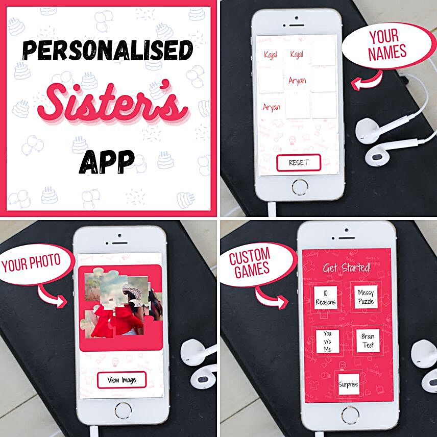 Rakhi Puzzle Personalised APP For Sister:Rakhi Gifts for Sister