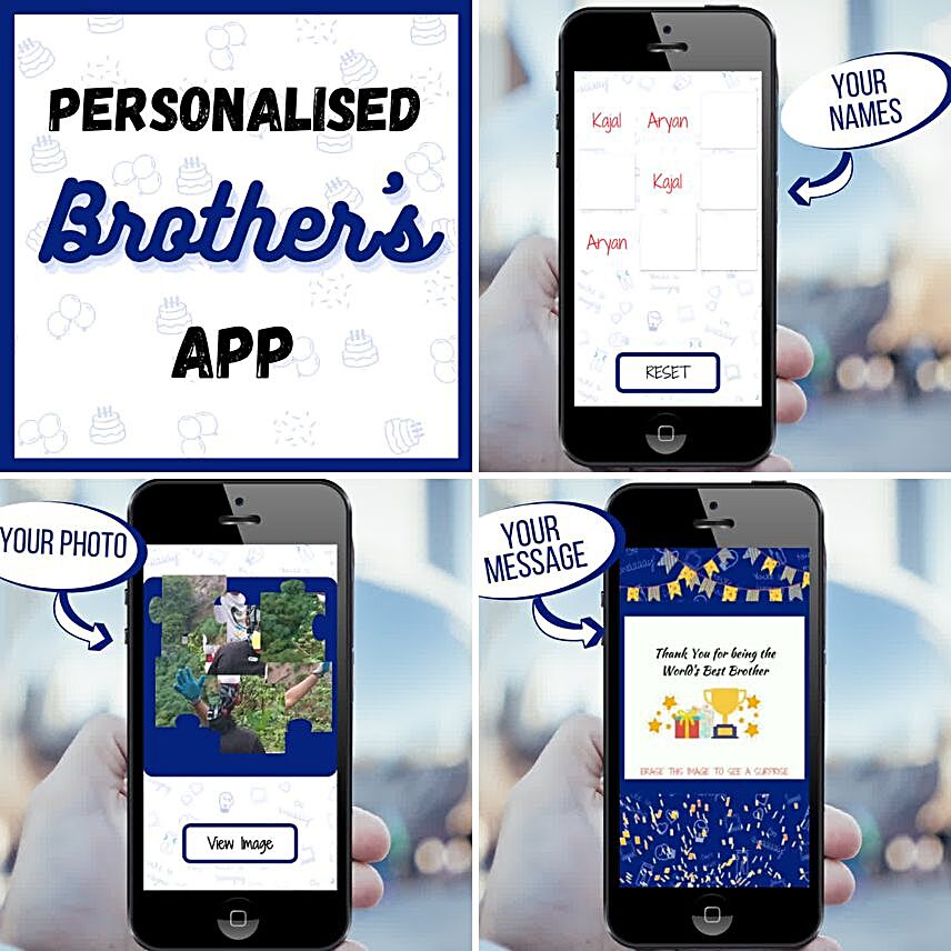 Special Rakhi Surprise Personalised APP For Brother