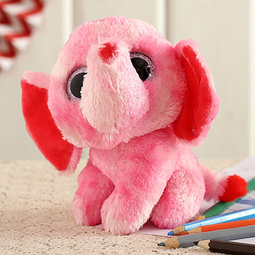 Wild Republic Pink Sassy Elephant Soft Toy