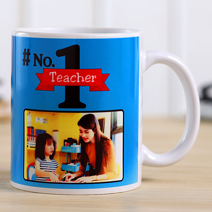 Teacher's Day Personalised White Mug