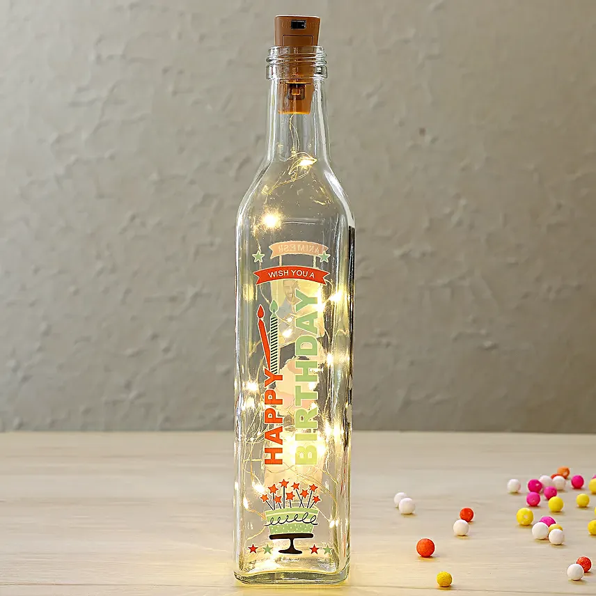 Personalised LED Bottle Lamp:Send Led Bottle Lamp