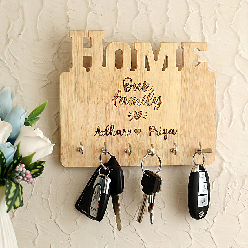 Personalised Wooden Key Holder