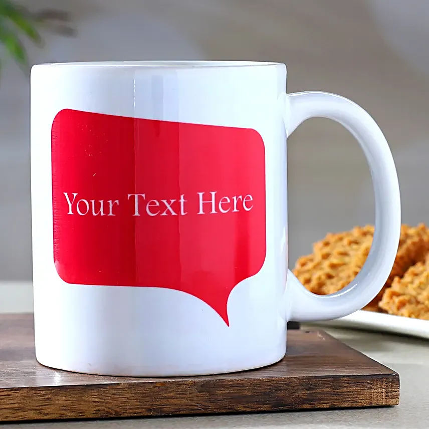 Personalised Message White Mug- Hand Delivery:Buy Secret Santa Gifts