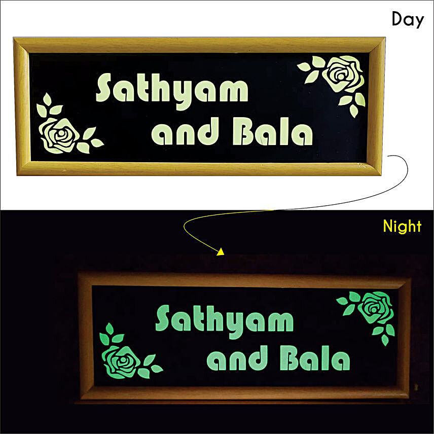 Lighting Name Plate For House:Customised Name Plates