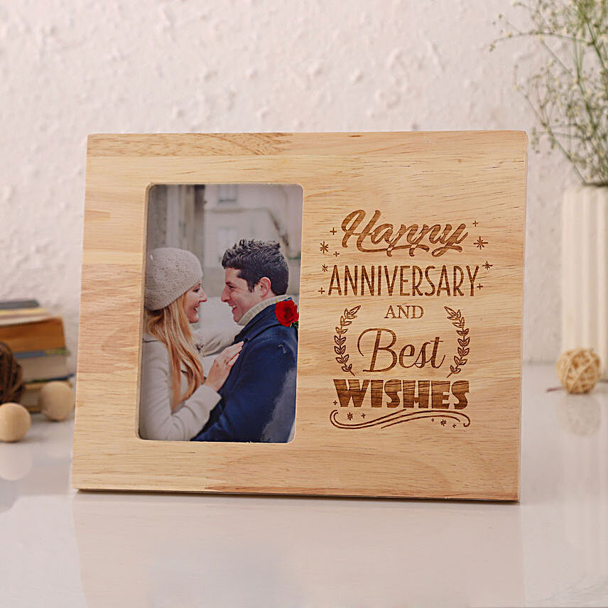 Happy Anniversary Personalised Photo Frame:Anniversary Gifts