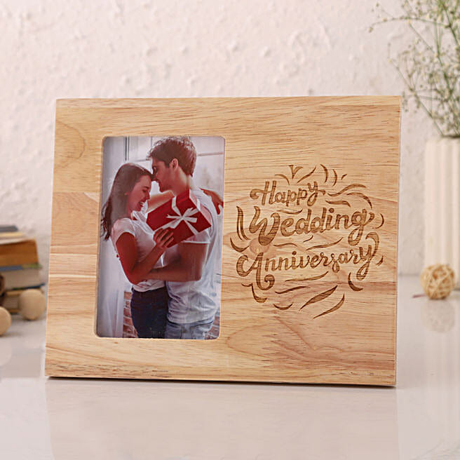 Buy/Send Personalised Wedding Anniversary Photo Frame Online Ferns N