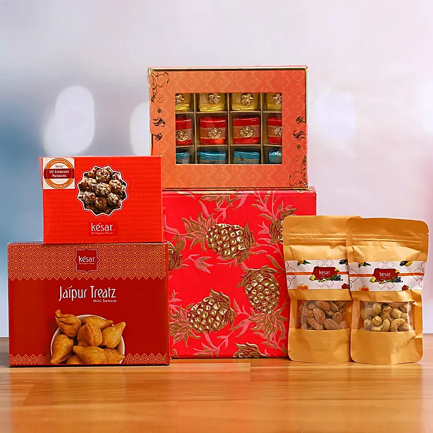 Diwali Goodies Gift Hamper:Handmade Chocolate Box