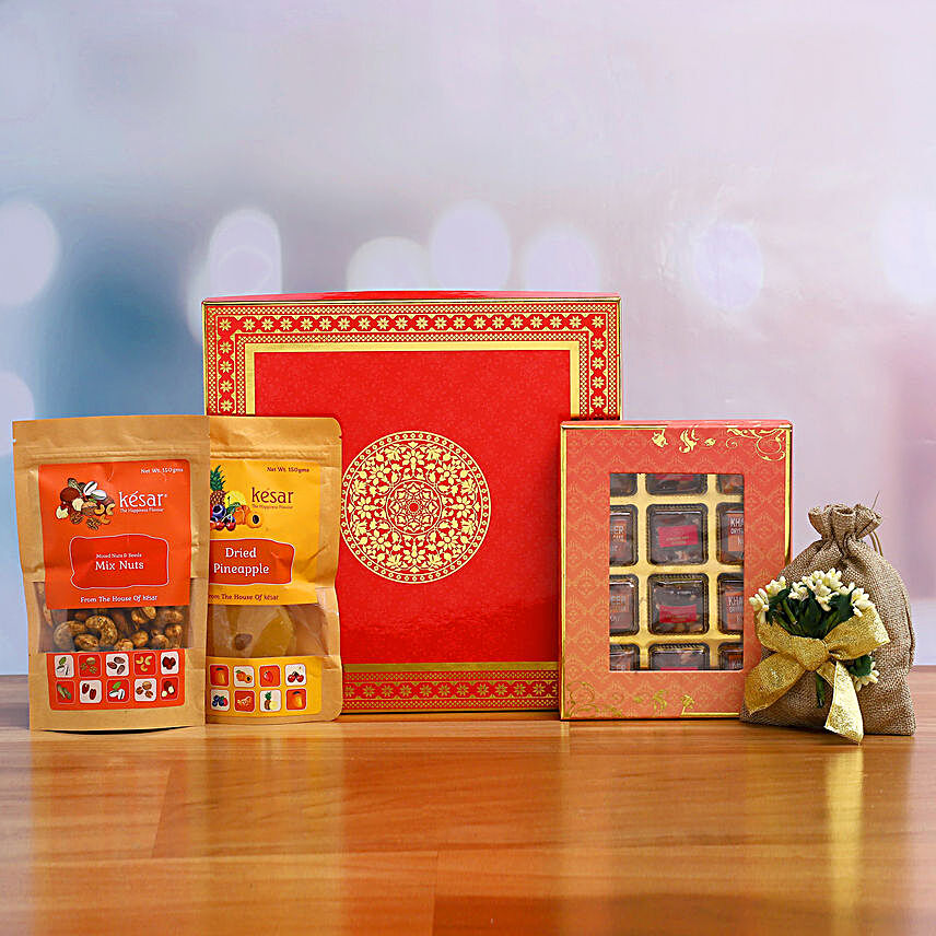 Tempting Diwali Assorted Hamper:Karwa Chauth Sweets