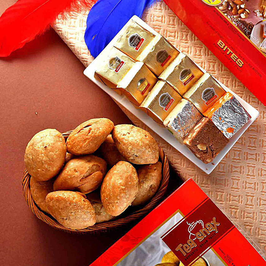 Mewa Bites and Mini Khasta Combo:Chhappan Bhog Sweets