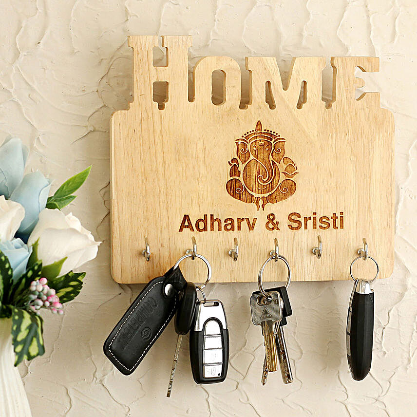 Personalised Home Ganesha Key Holder