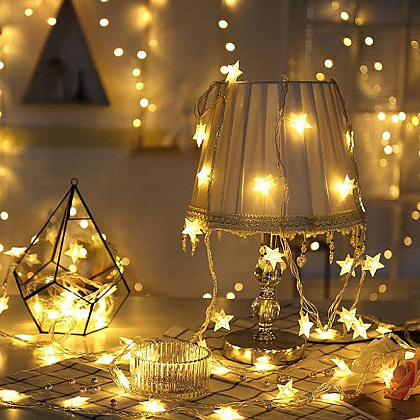 Twinkle Star Light Decoration 30 Stars:Send Home Decor Gifts