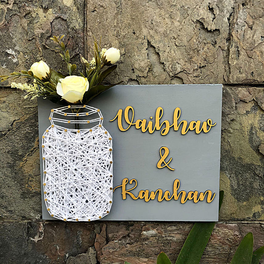 Mason Jar Nameplate :Handcrafted Gifts