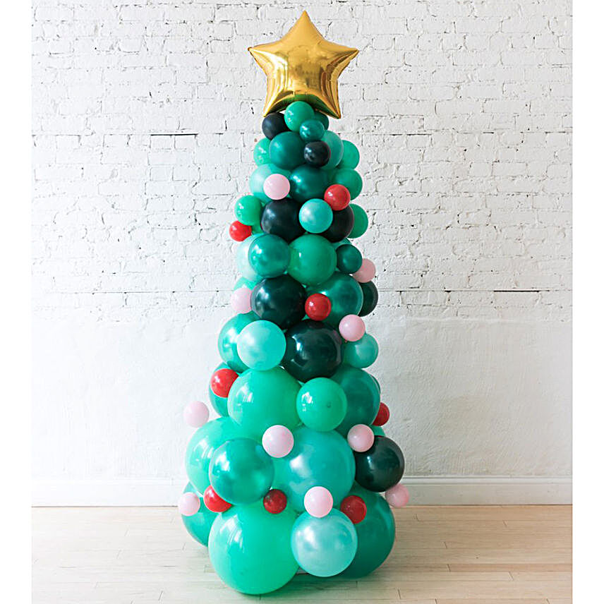 Christmas Tree Balloon Arrangement