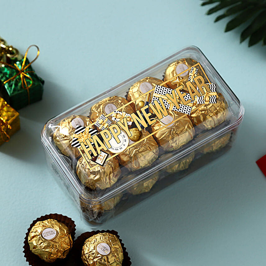 Happy New Year Ferrero Rocher Box- 16 Pcs