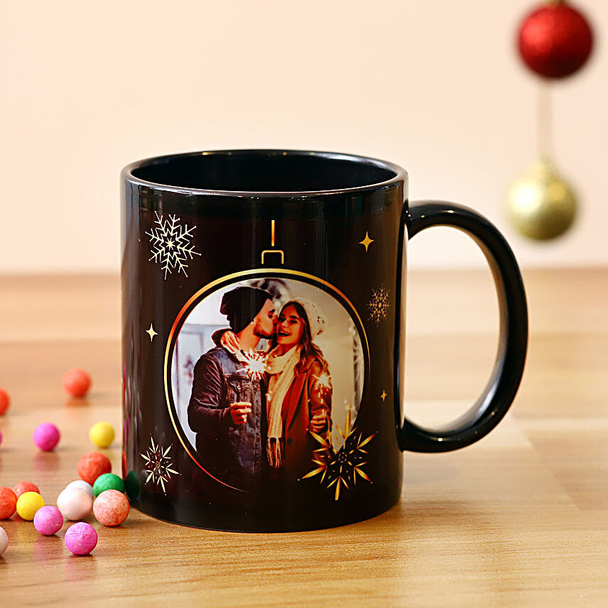 Personalised Christmas Special Black Mug