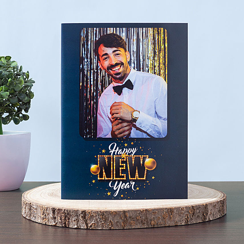 Personalised Happy New Year Greeting Card:New Year Gifts to Delhi