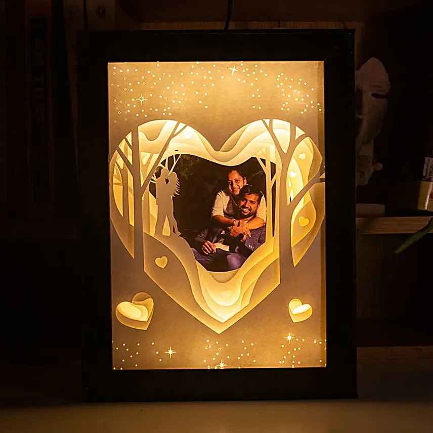 Personalised 3D Heart Light Box