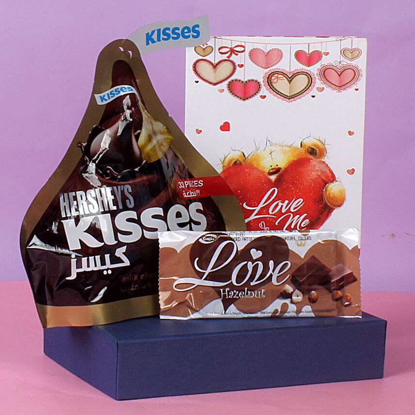 Love Bar N Hersheys Kisses Chocolate Combo