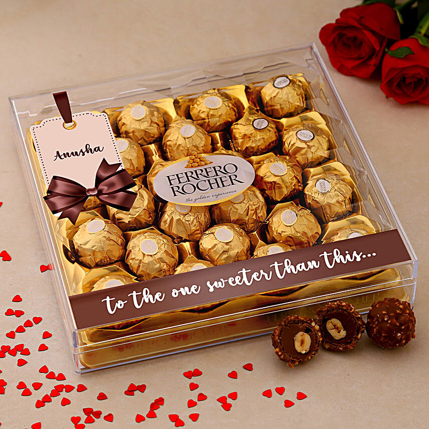 Sweet Love Ferrero Rocher Box:Sinful Ferrero Rocher Chocolates