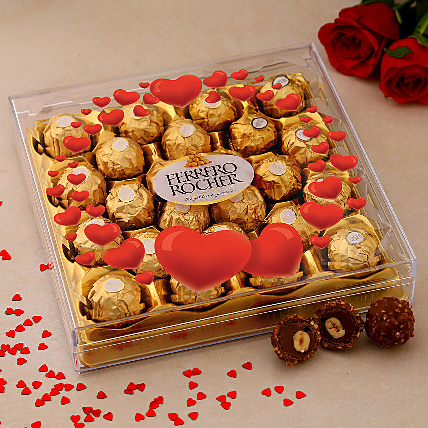 Valentine Love Ferrero Rocher Box:Ferrero Chocolate