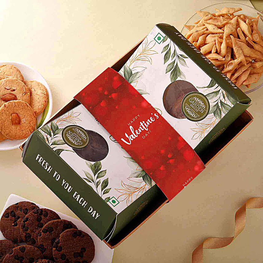 Flavourful Cookies N Namakpara Valentines Combo:Buy Valentine's Week gifts