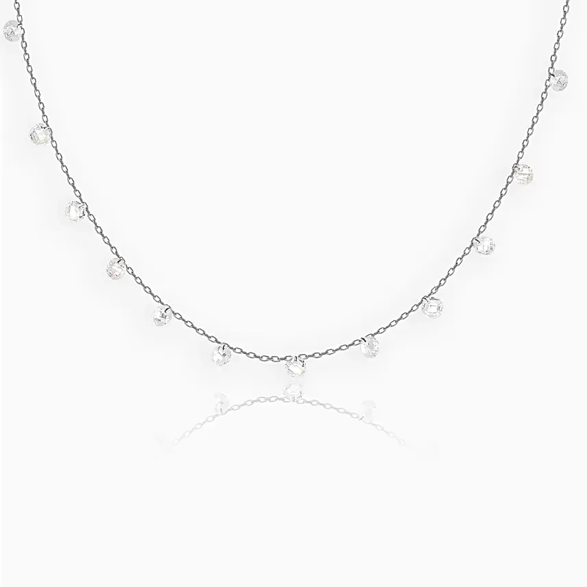 GIVA 925 Silver Queen Necklace
