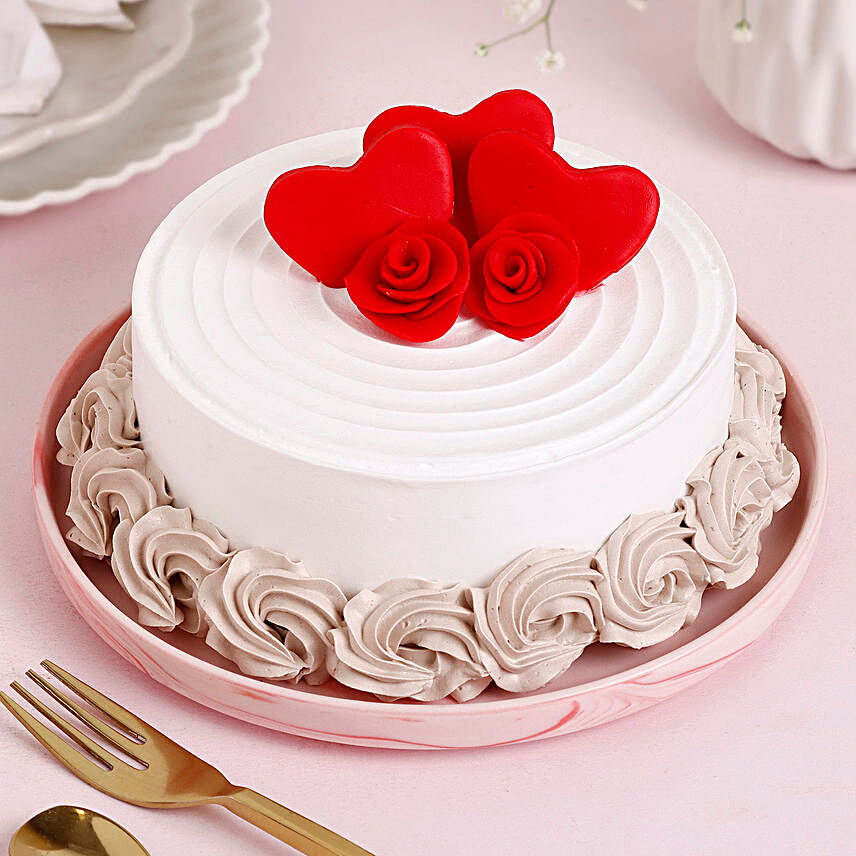 Vanilla Love Valentine s Cake