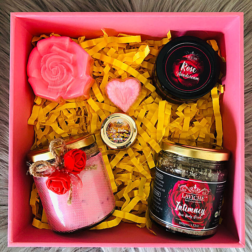 Rose Essentials Gift Box:Karwa Chauth Cosmetics Hampers
