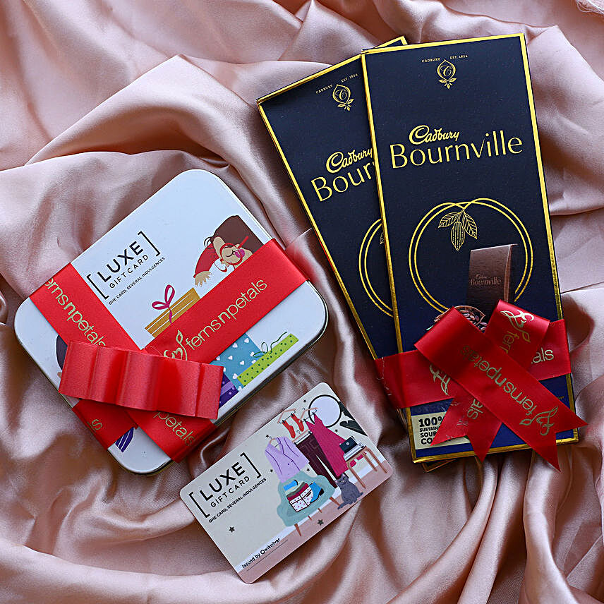 Luxe 1K Gift Card and Bournville Dark Chocolates