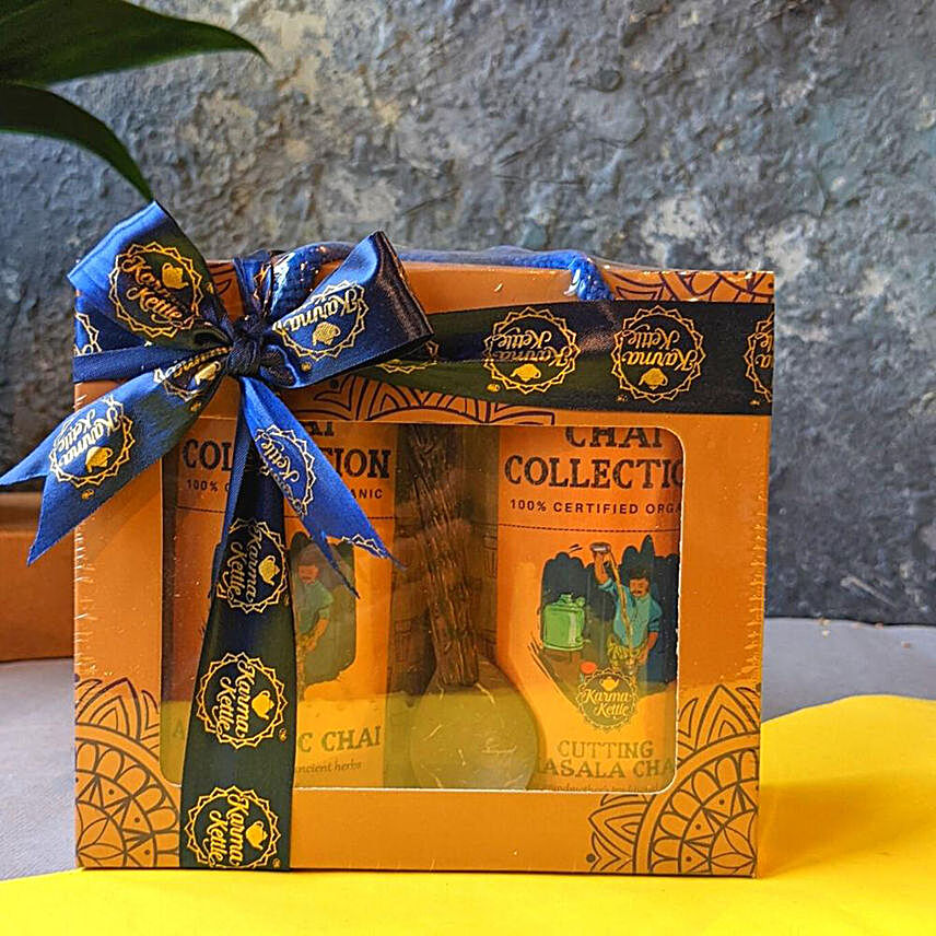 Organic Chai Collection Gift Set:Gift Hampers