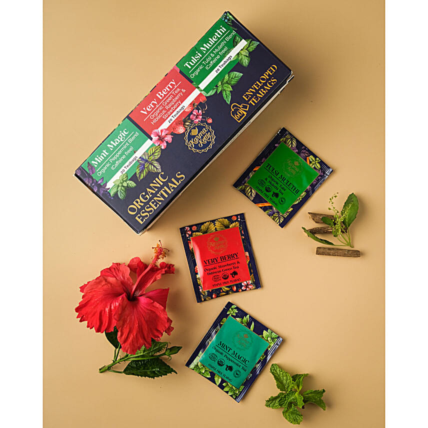 Organic Essentials Tea Collection- 3 Flavours