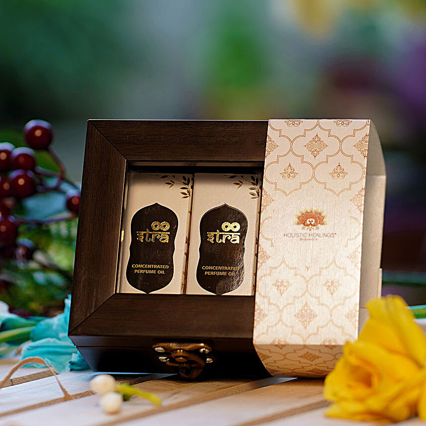 Holistic Healings Natural Oil Perfume Gift Box For Men:Gifts for 10Th Anniversary