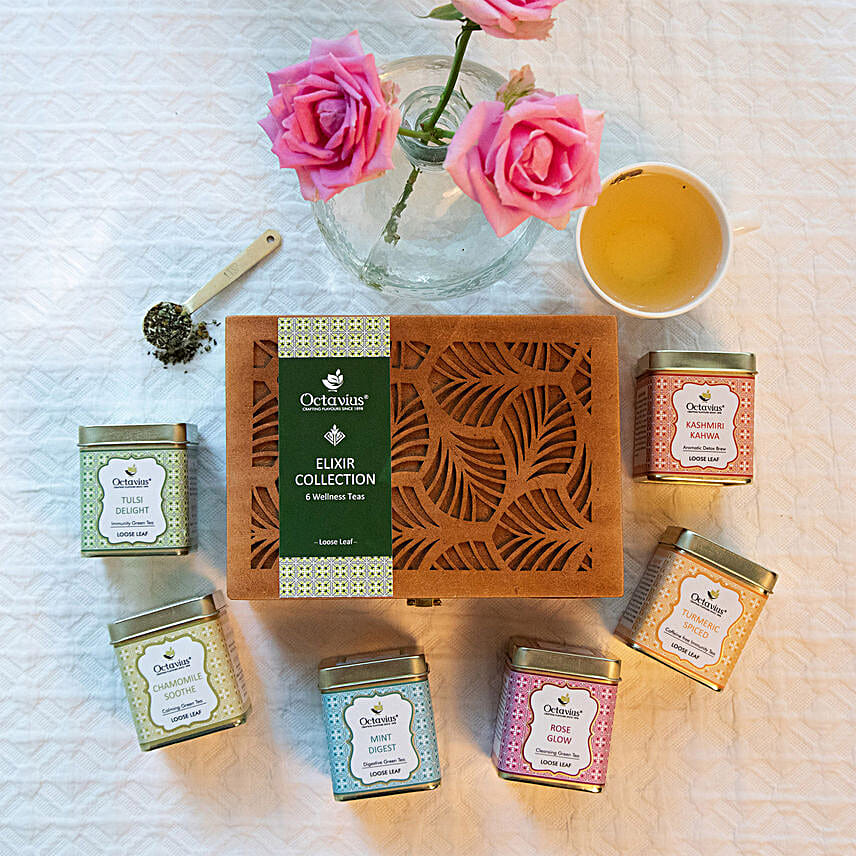 Octavius Elixir Collection- 6 Wellness Loose Tea Combo