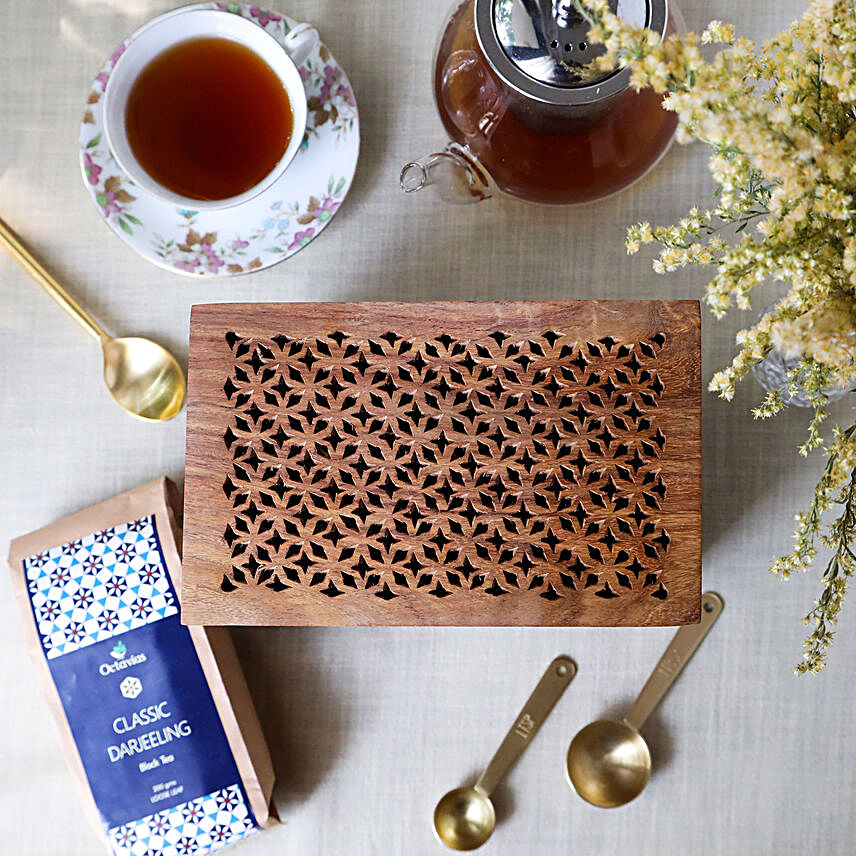Octavius Darjeeling Black Tea Wooden Box