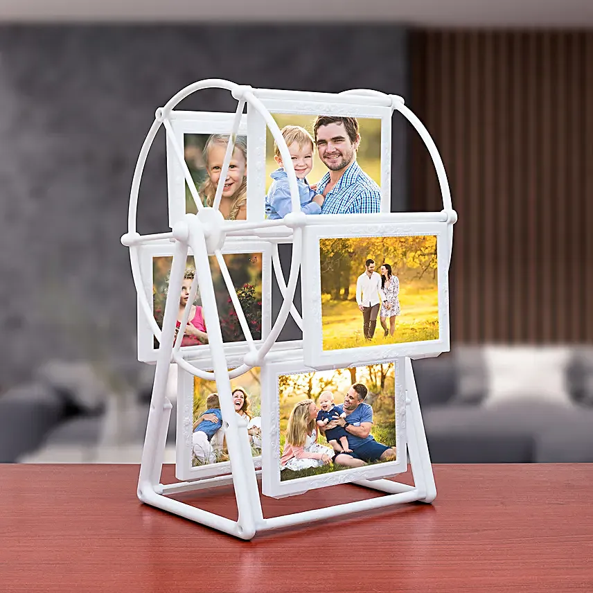 Personalised Rotating Swing Wheel Photo Frame:Gift Store