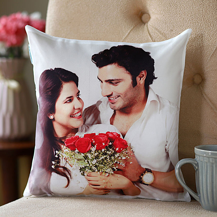 Photo Cushion-12x12 personalized photo cushion for your beloved gifts:Gifts Delivery in Dharamsala