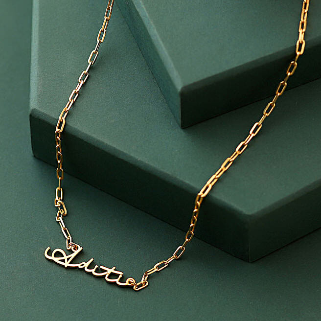 Personalised Curvy Name Necklace Online 