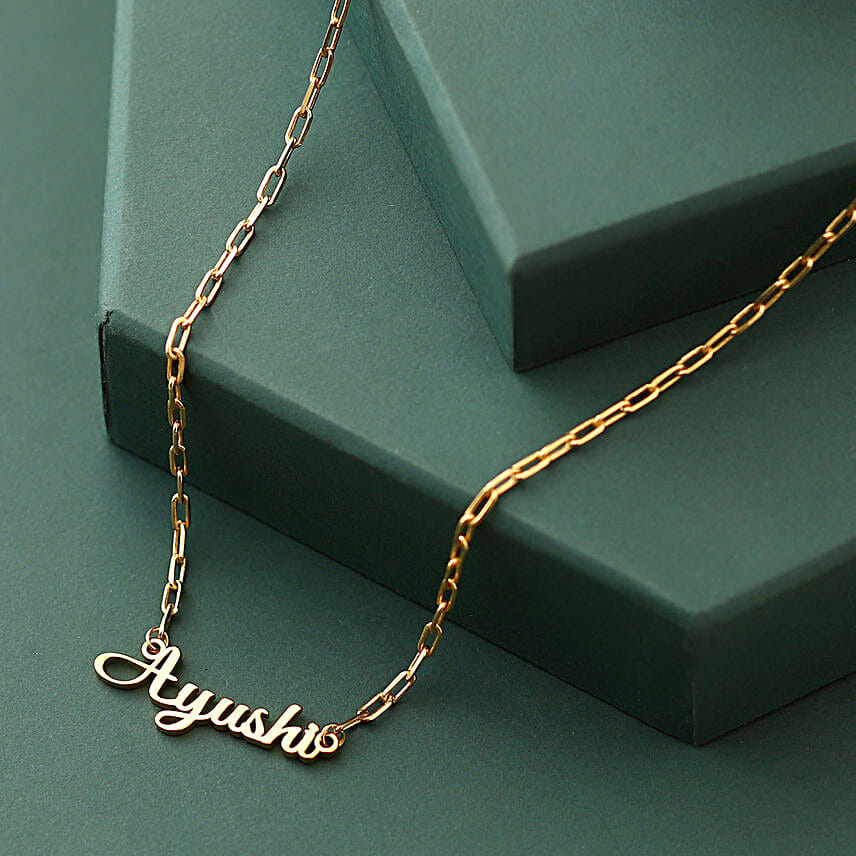 Personalised Name Golden Necklace