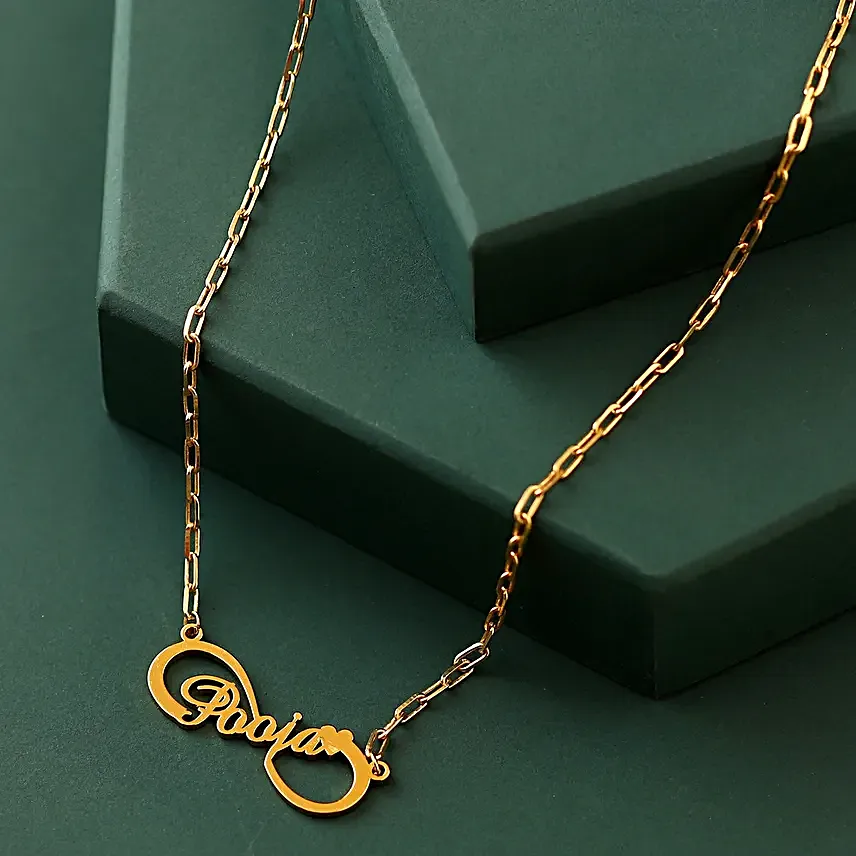 Personalised Name Infinity Necklace