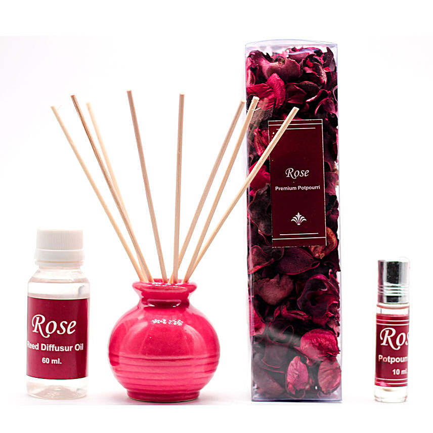 Reed Diffuser Gift Set- Rose