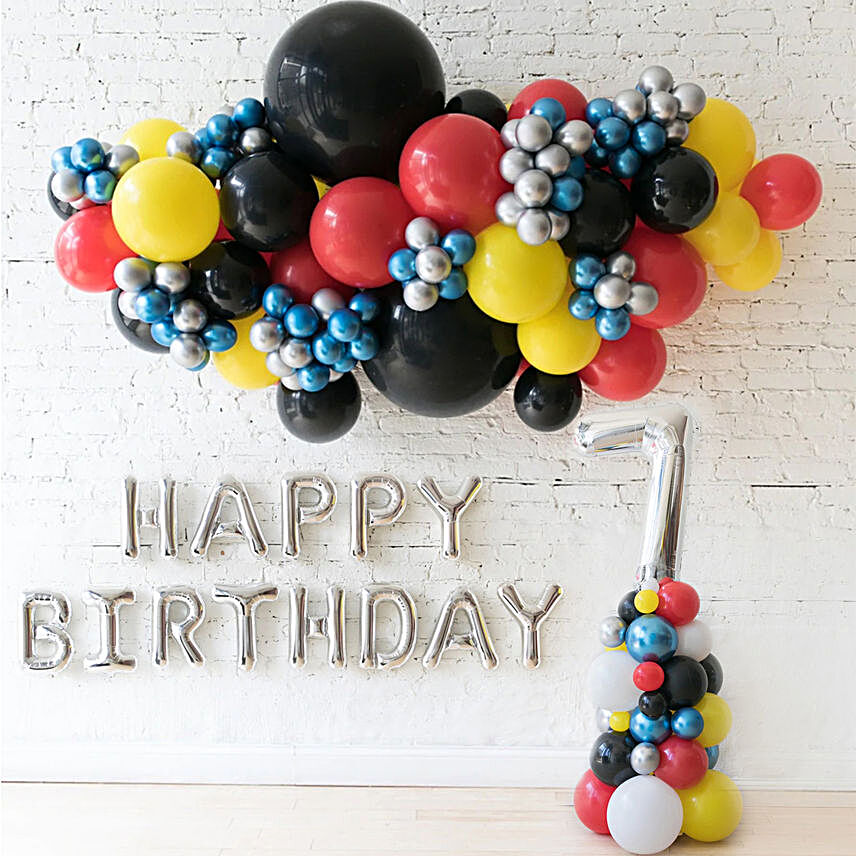 Classic Kids Birthday Balloon Decor:Balloon Decorations