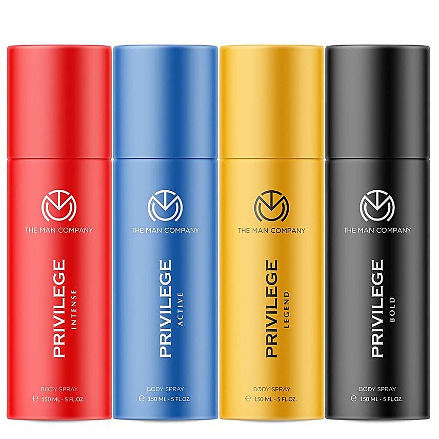 The Man Company Privilege Deodorant Set Active Legend Bold and Intense:Perfumes