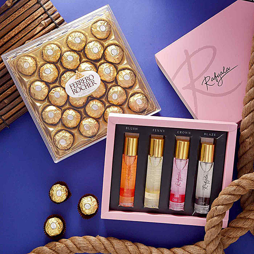 Rafyala EDP Set N Ferrero Rocher:Combo Gifts