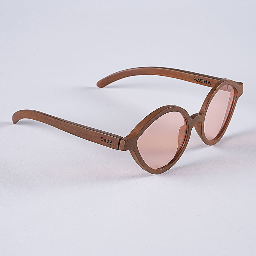 Moreh Handcrafted Sunglasses- Sun Tan & Pink